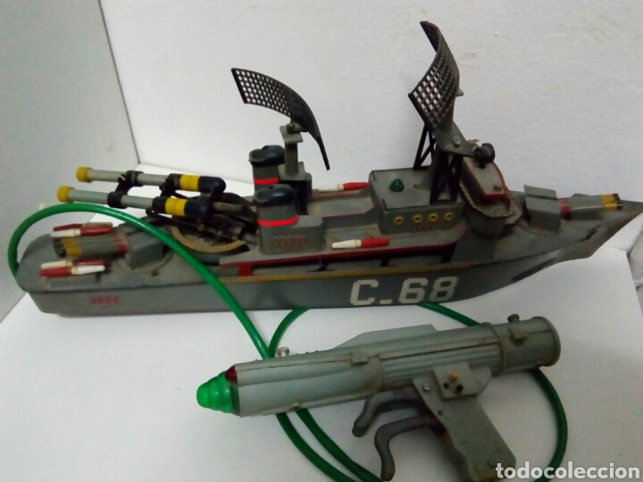 Juguetes antiguos: Barco c68 de marca jefe - Foto 1