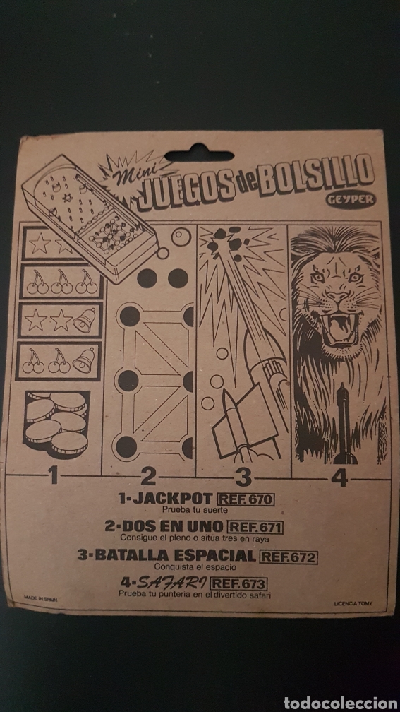 Juguetes antiguos: Mini juego de bolsillo Geyper - Foto 2