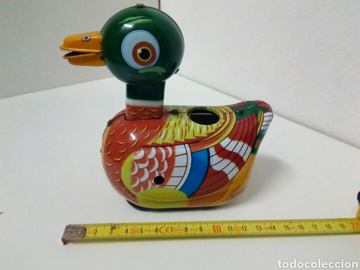 Juguetes antiguos: Pato hojalata - Foto 1