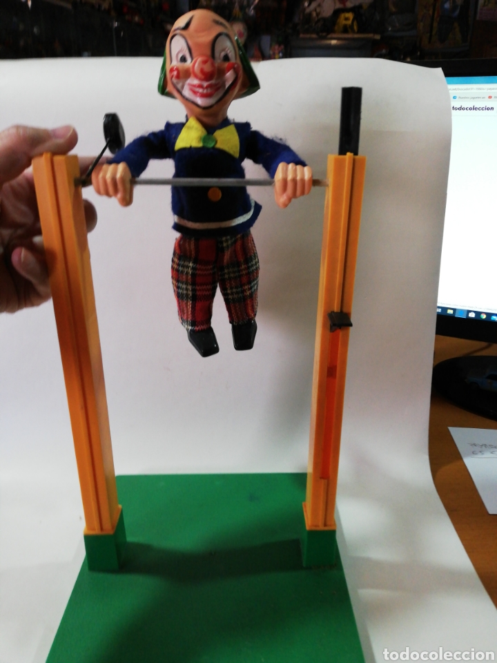 Juguetes antiguos: PAYASO ACROBATA MECANICO - Foto 3