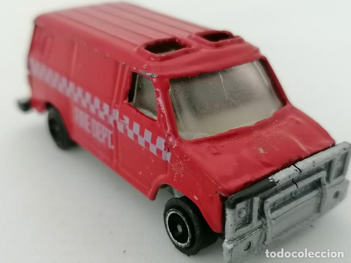 Juguetes antiguos: FURGONETA DEPT FIRE, METAL - Foto 2