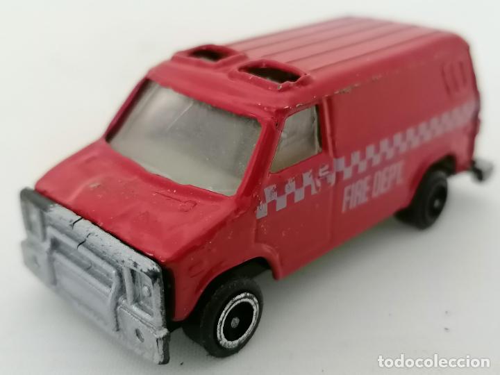 Juguetes antiguos: FURGONETA DEPT FIRE, METAL - Foto 1