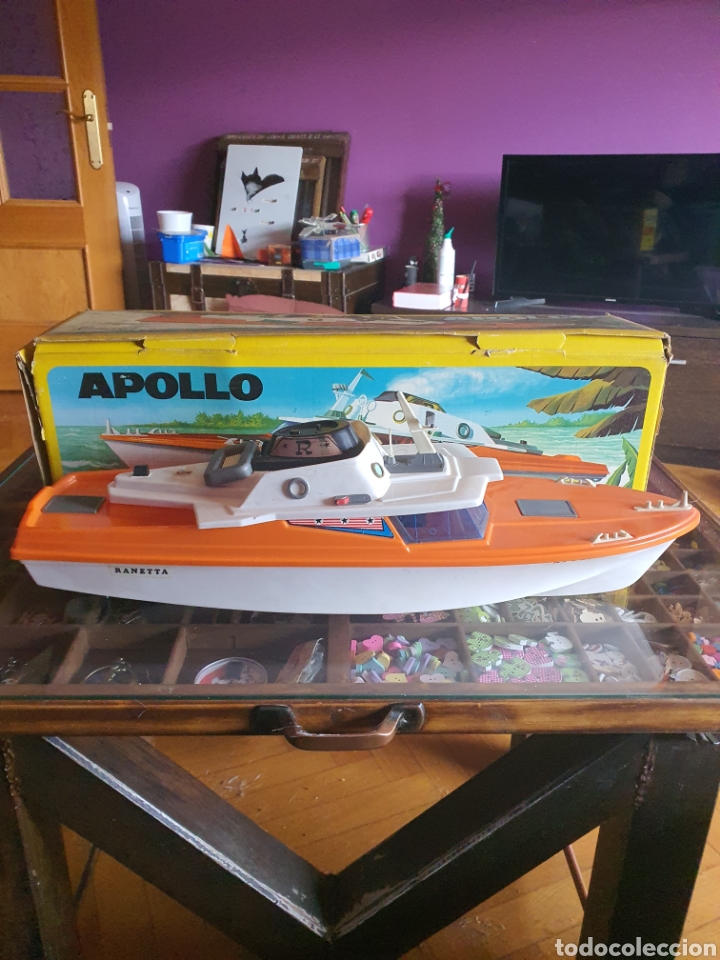 Juguetes antiguos: Lancha Apollo de Ranetta - Foto 1