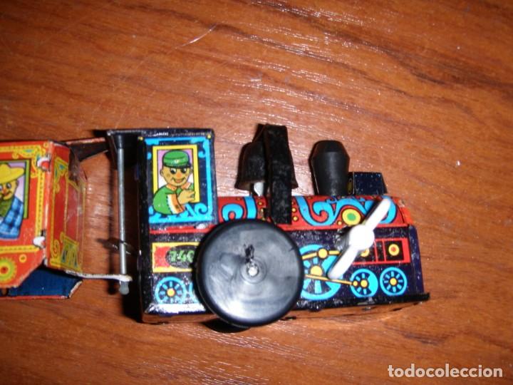Juguetes antiguos: ANTIGUO TREN A CUERDA DE EGE FUNCIONANDO - Foto 5