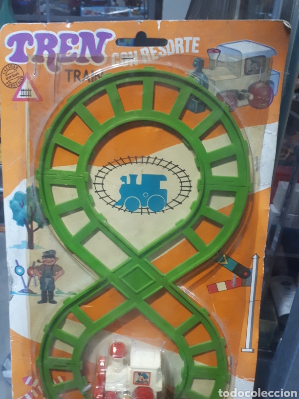 Juguetes antiguos: TREN CON RESORTE TRAIN SHAMBERS EN BLISTER REF. 3036 - Foto 2