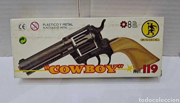 Revolver Cowboy Gonher 8 Tiros De Fulminantes Juguete Febo - FEBO