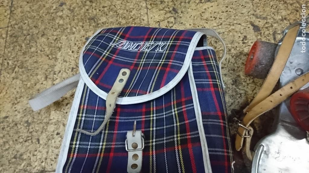 Juguetes antiguos: PATINES DE HIERRO SANCHESKI CON BOLSA - Foto 3