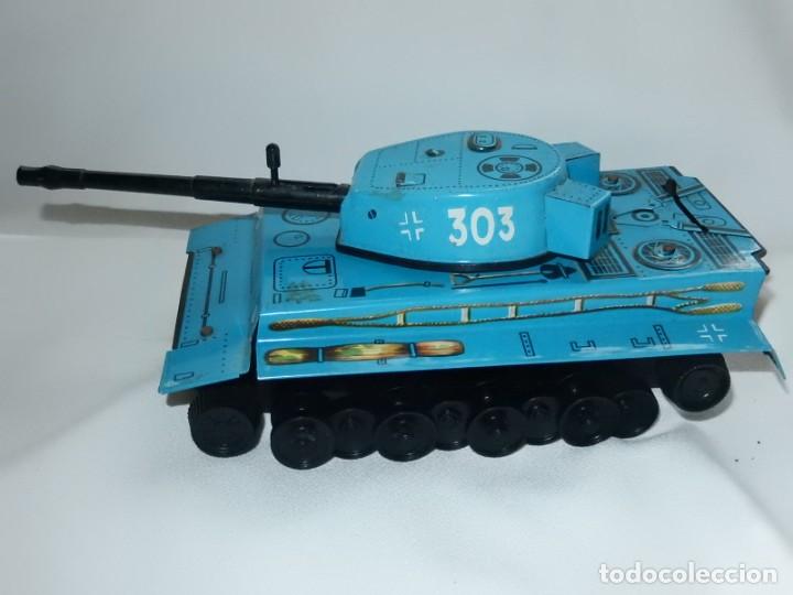 Juguetes antiguos: Tanque. Fabricado en Espa&ntilde;a. PLAYME. Ref. 303. - Foto 9