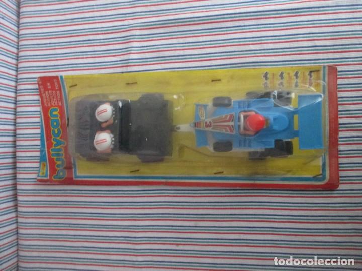 Juguetes antiguos: BULLYCAN BLISTER, JEEP REMOLQUE FORMULA I - Foto 3