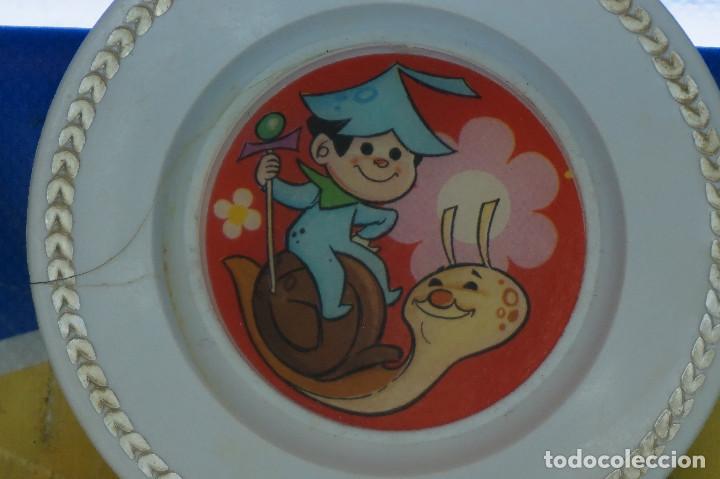 Juguetes antiguos: 2 Platos de juguete marca PSE. - Foto 2
