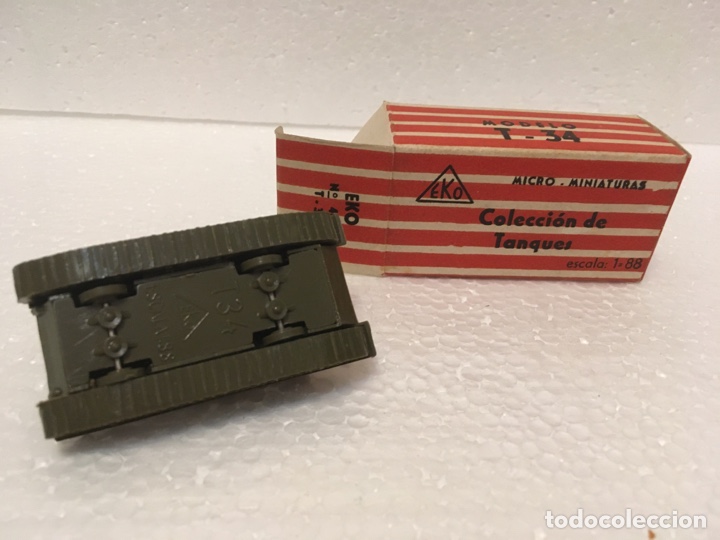 Juguetes antiguos: Tanque modelo T-34 de la Eko - Foto 3