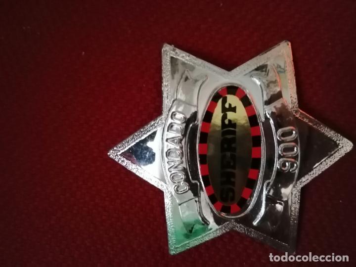 Juguetes antiguos: ANTIGUA ESTRELLA DE SHERIFF - Foto 3
