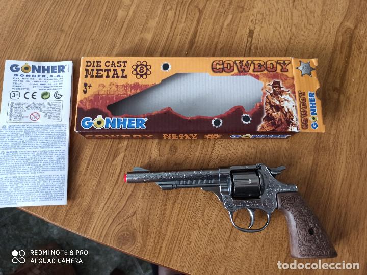 Pistola Cowboy Metal Fulminantes 8 Tiros 20cm