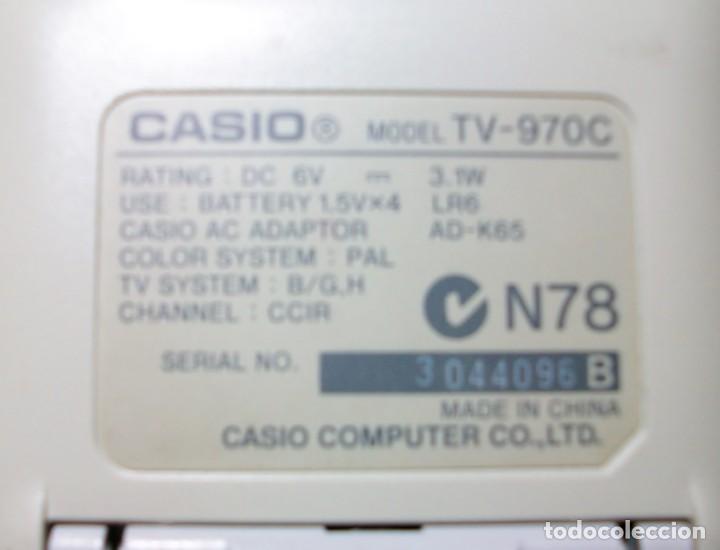 Juguetes antiguos: Televisi&oacute;n port&aacute;til Casio 970 C - Foto 9