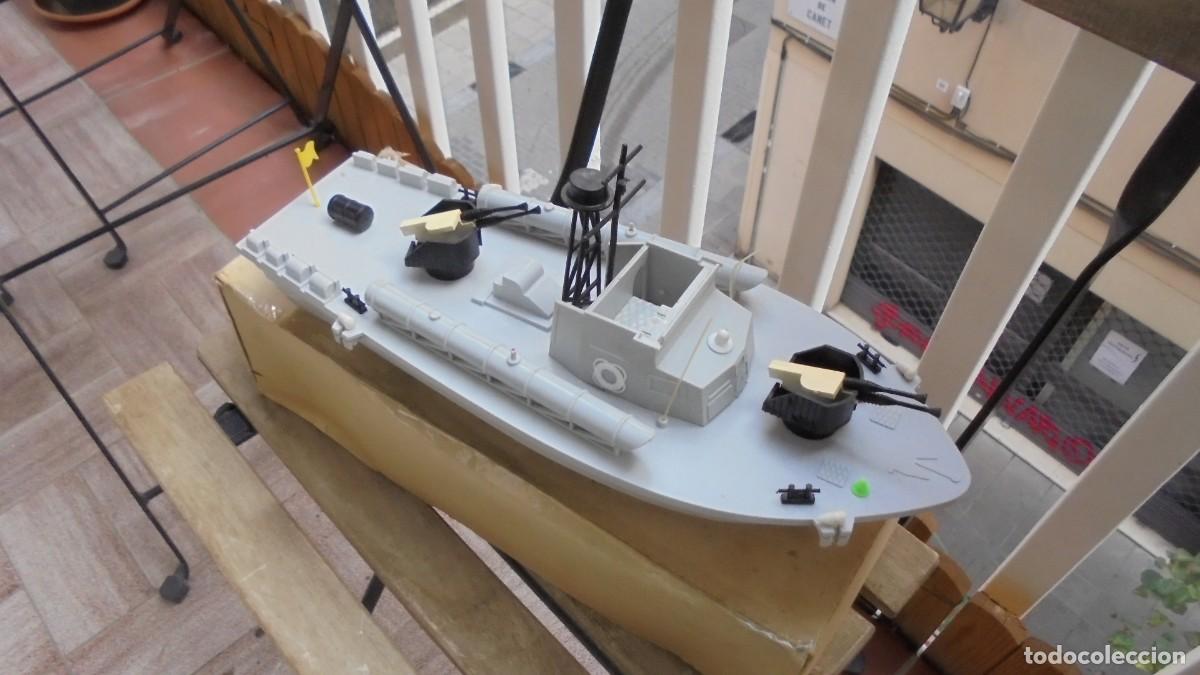 Juguetes antiguos: Torpedo schnell boot TSB76 marca Antriebe - Foto 10