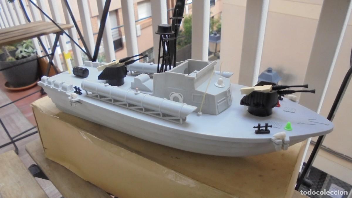 Juguetes antiguos: Torpedo schnell boot TSB76 marca Antriebe - Foto 11