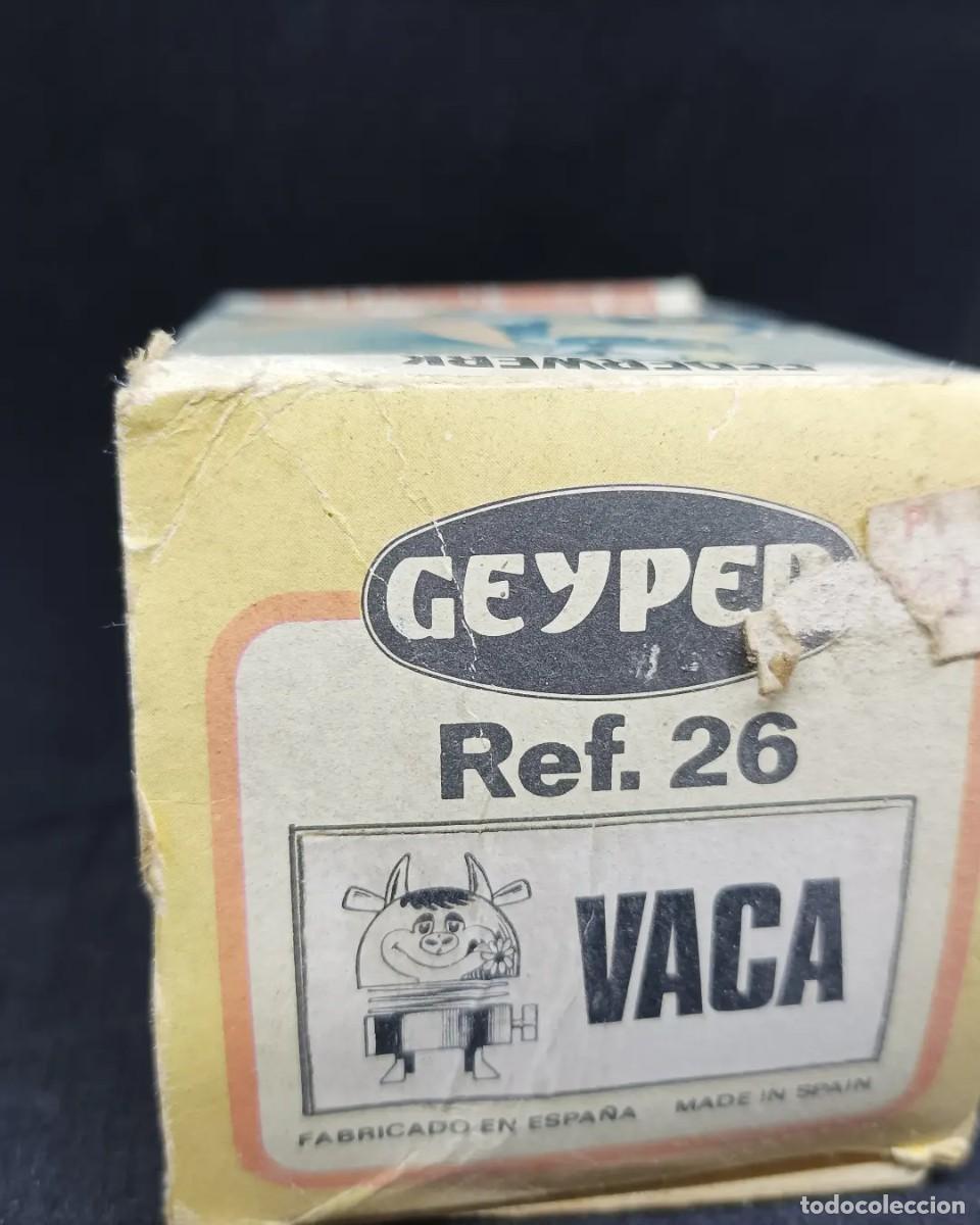 Juguetes antiguos: Vaca a resorte de Geyper - Foto 9