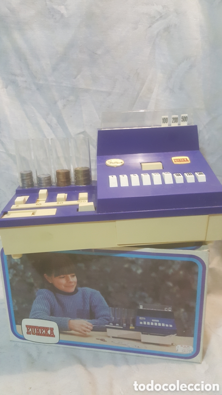 Juguetes antiguos: CAJA REGISTRADORA DE EUREKA REF.303 EN CAJA - Foto 1