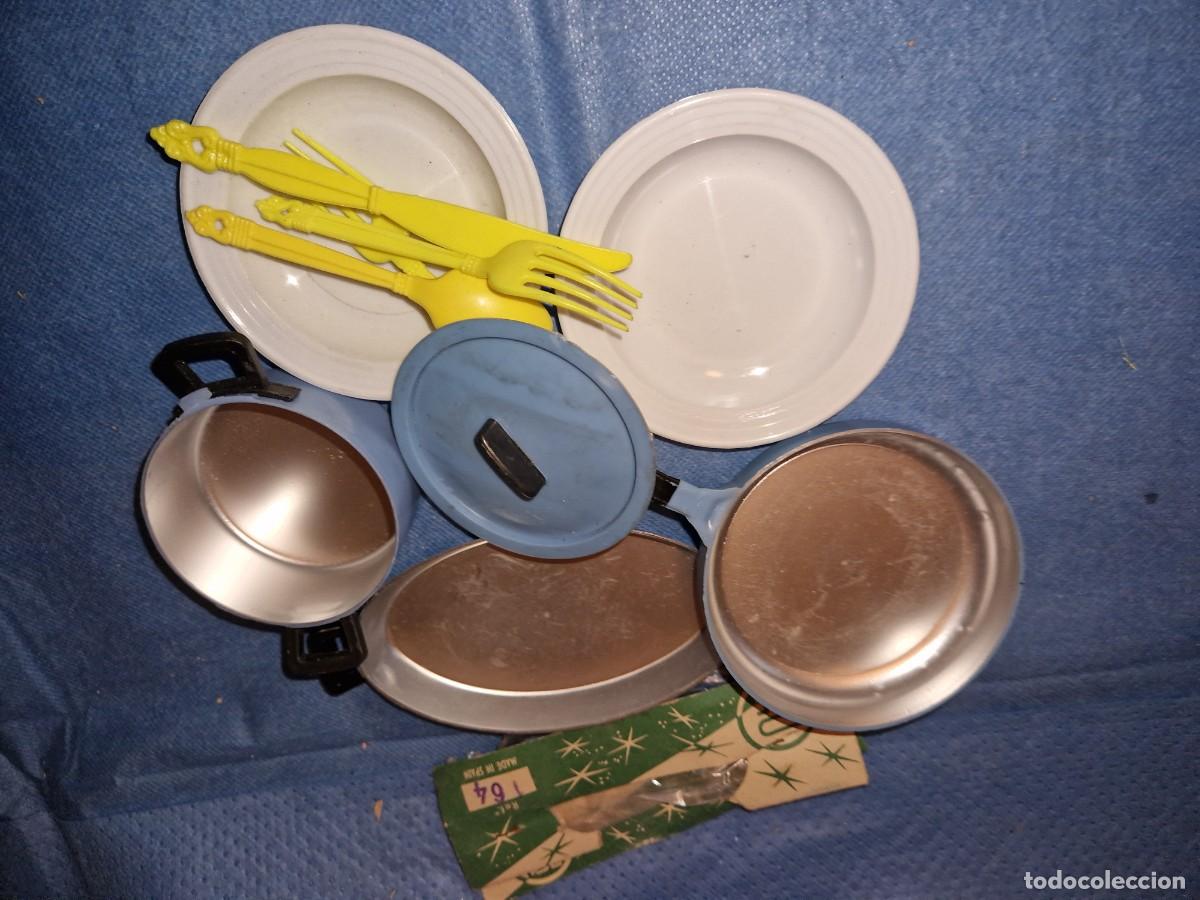 Juguetes antiguos: COCINA CACHARRITOS VAJILLA DE PSE - Foto 2