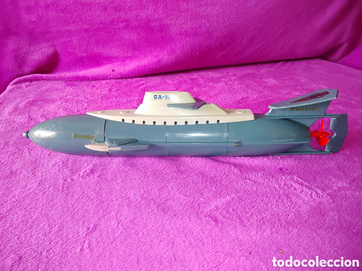 Juguetes antiguos: SUBMARINO RANETTA AT&Oacute;MICO SA-107 - Foto 2