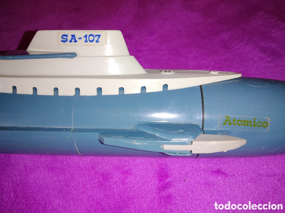 Juguetes antiguos: SUBMARINO RANETTA AT&Oacute;MICO SA-107 - Foto 7