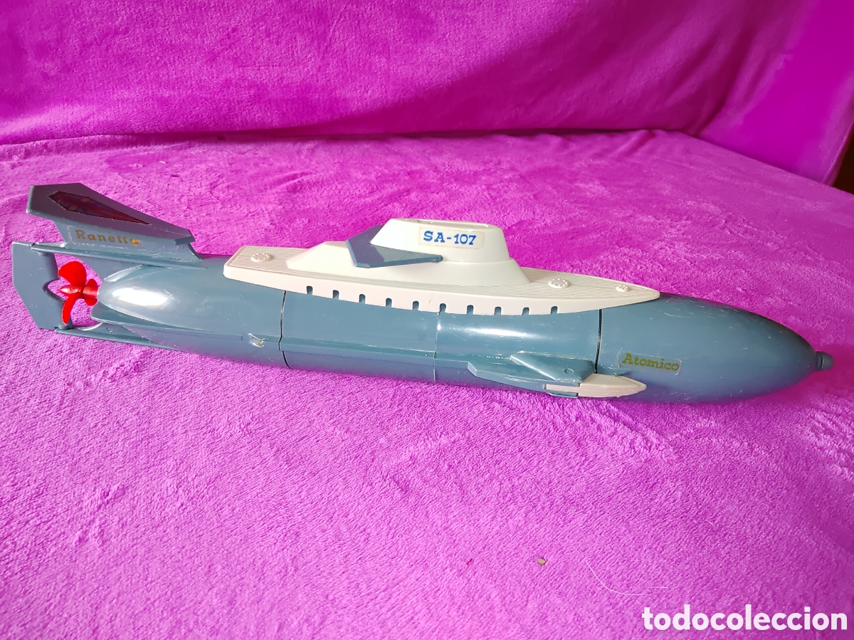 Juguetes antiguos: SUBMARINO RANETTA AT&Oacute;MICO SA-107 - Foto 1