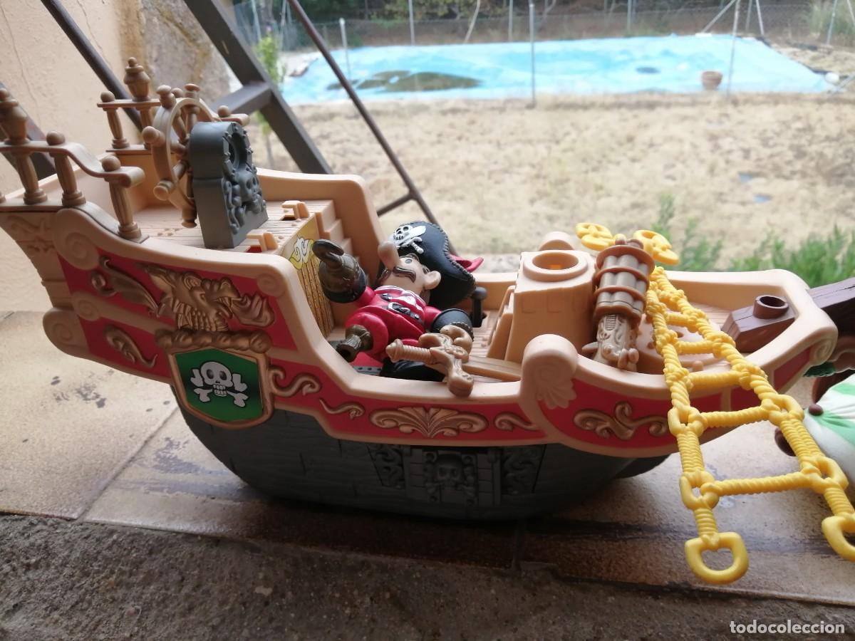 Juguetes antiguos: BARCO PIRATA, UNOS 40 CMS - Foto 3