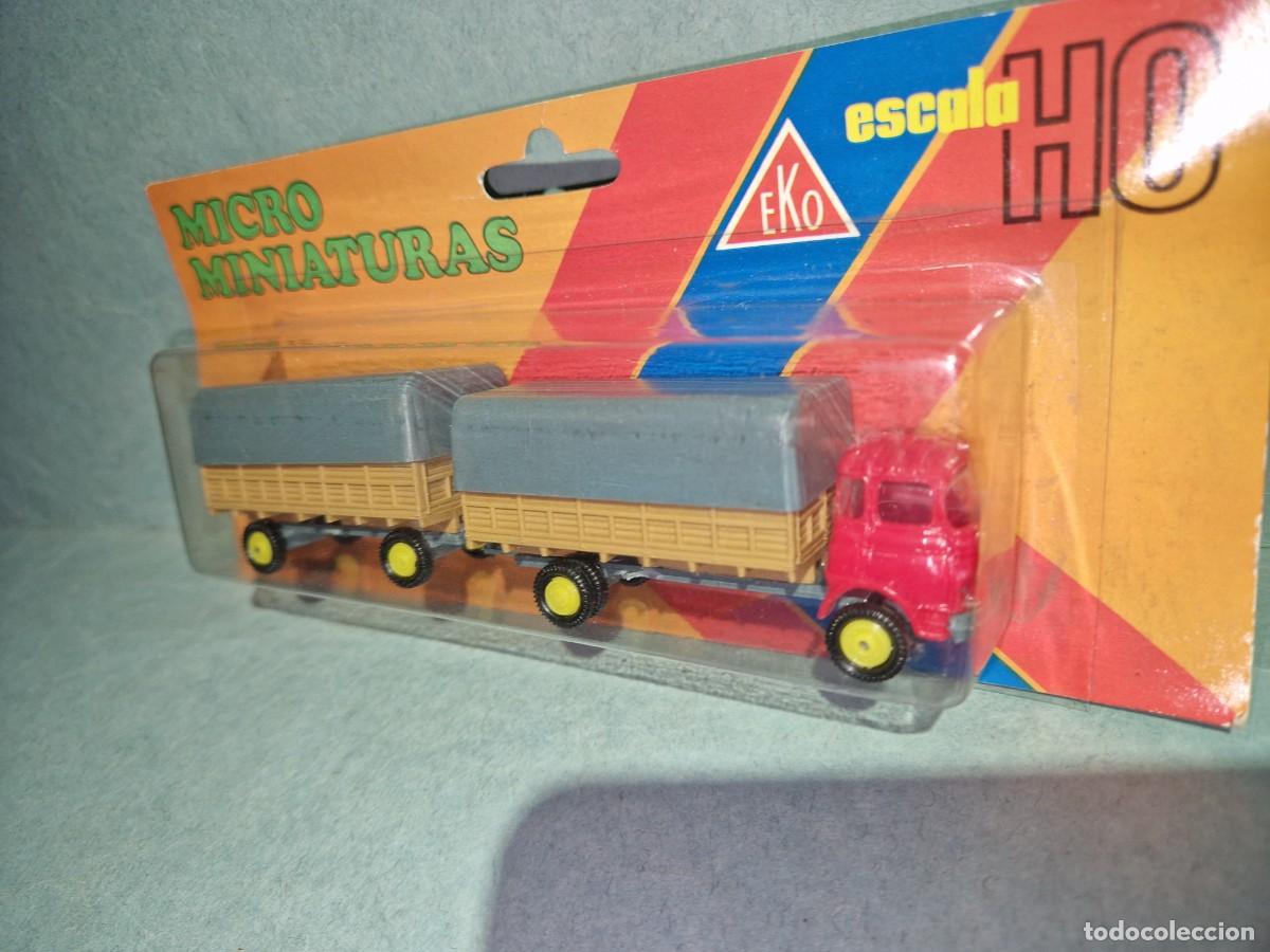 Juguetes antiguos: CAMION PEGASO CON REMOLQUE DE EKO - Foto 1