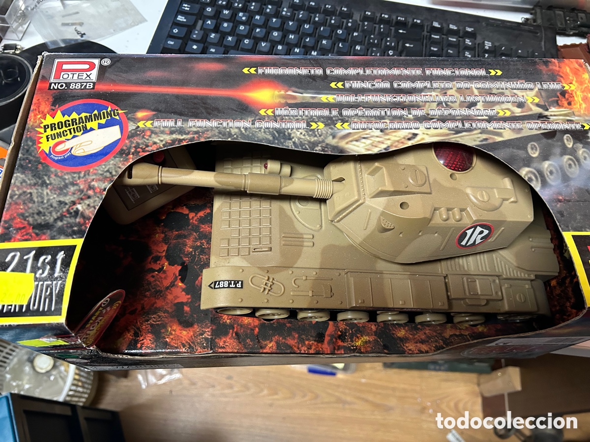 Juguetes antiguos: TANQUE TELEDIRIGIDO POTEX - Foto 2