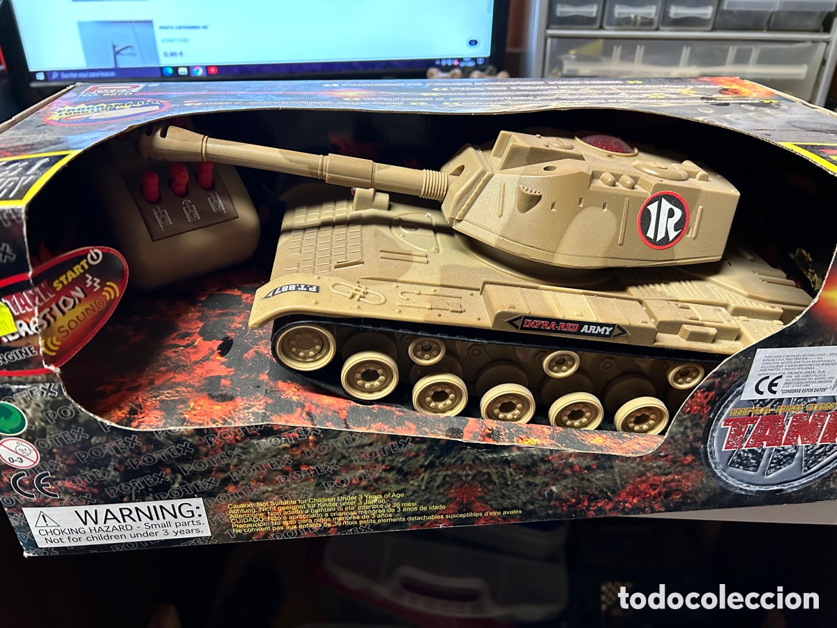 Juguetes antiguos: TANQUE TELEDIRIGIDO POTEX - Foto 1