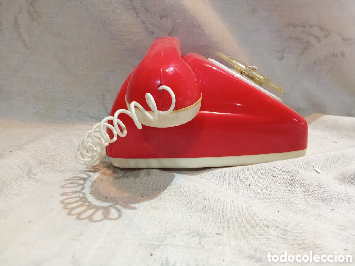 Juguetes antiguos: TEL&Eacute;FONO ROJO DE MOLTO EN CAJA - Foto 3