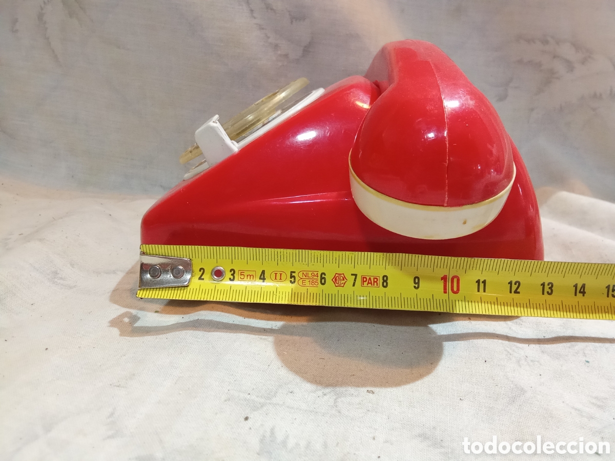 Juguetes antiguos: TEL&Eacute;FONO ROJO DE MOLTO EN CAJA - Foto 5