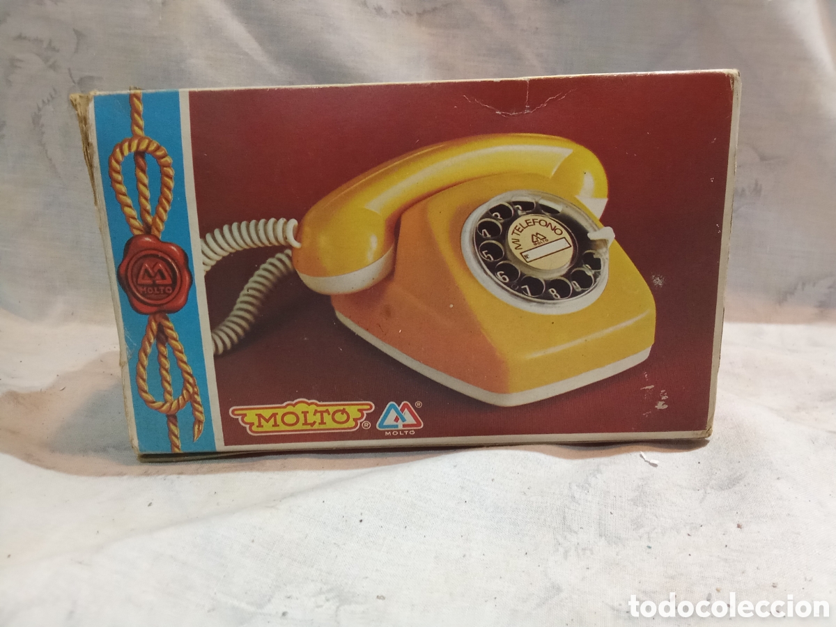 Juguetes antiguos: TEL&Eacute;FONO ROJO DE MOLTO EN CAJA - Foto 7