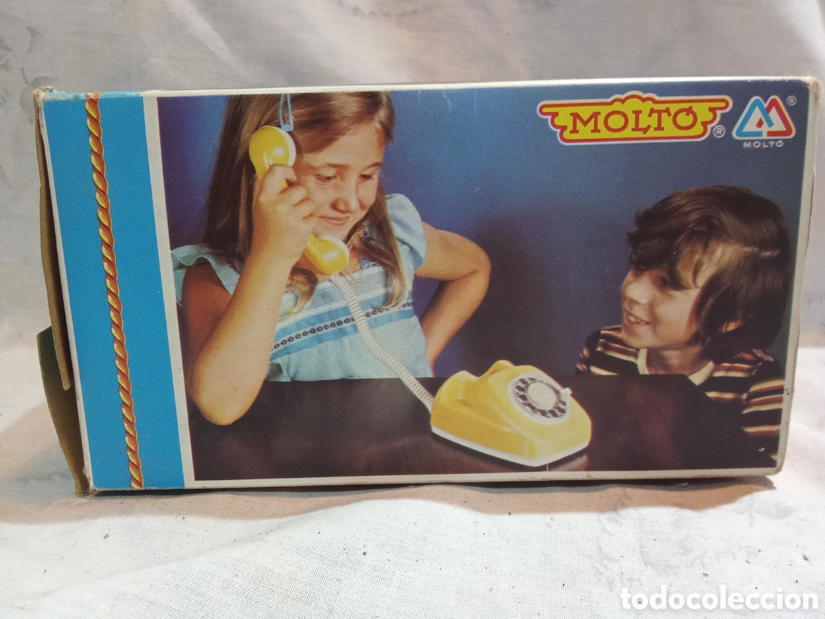 Juguetes antiguos: TEL&Eacute;FONO ROJO DE MOLTO EN CAJA - Foto 8