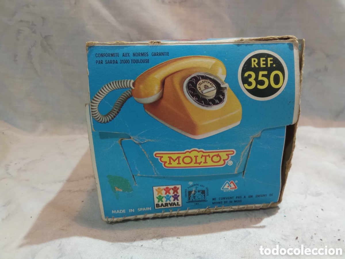 Juguetes antiguos: TEL&Eacute;FONO ROJO DE MOLTO EN CAJA - Foto 9