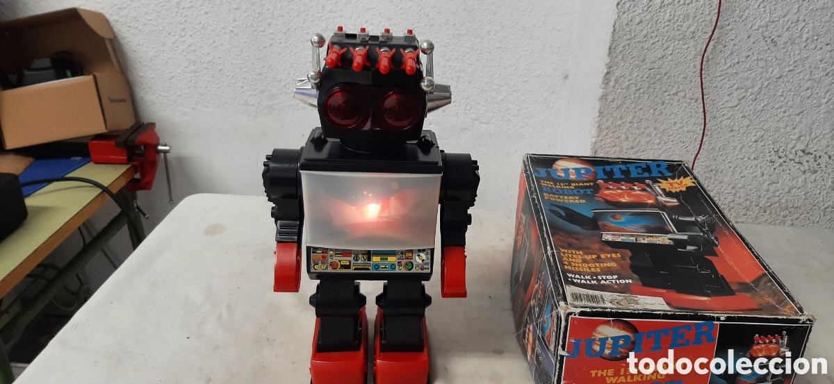 Juguetes antiguos: ROBOT A&Ntilde;OS 80 J&Uacute;PITER - Foto 8