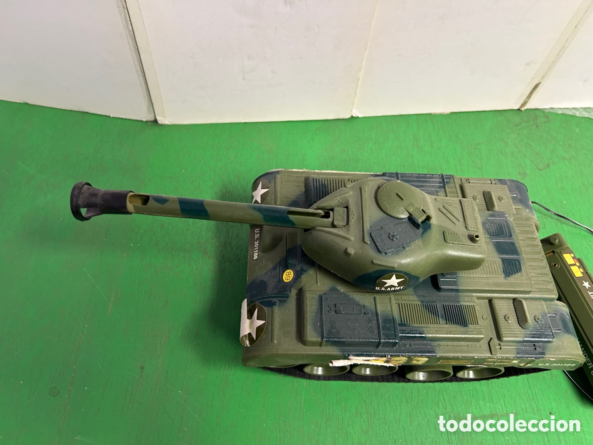 Juguetes antiguos: TANQUE CONDUCIDO EL&Eacute;CTRICO - Foto 2