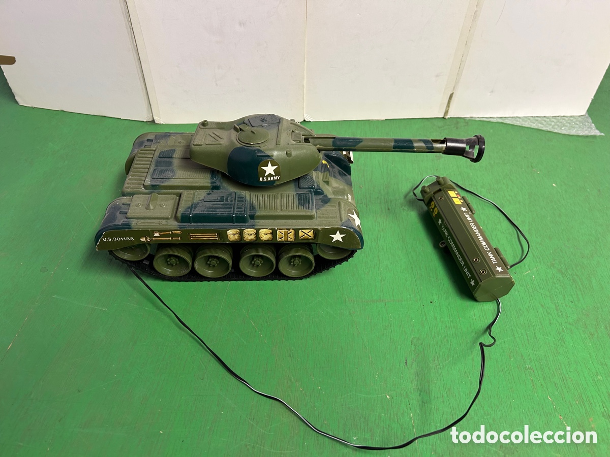 Juguetes antiguos: TANQUE CONDUCIDO EL&Eacute;CTRICO - Foto 4