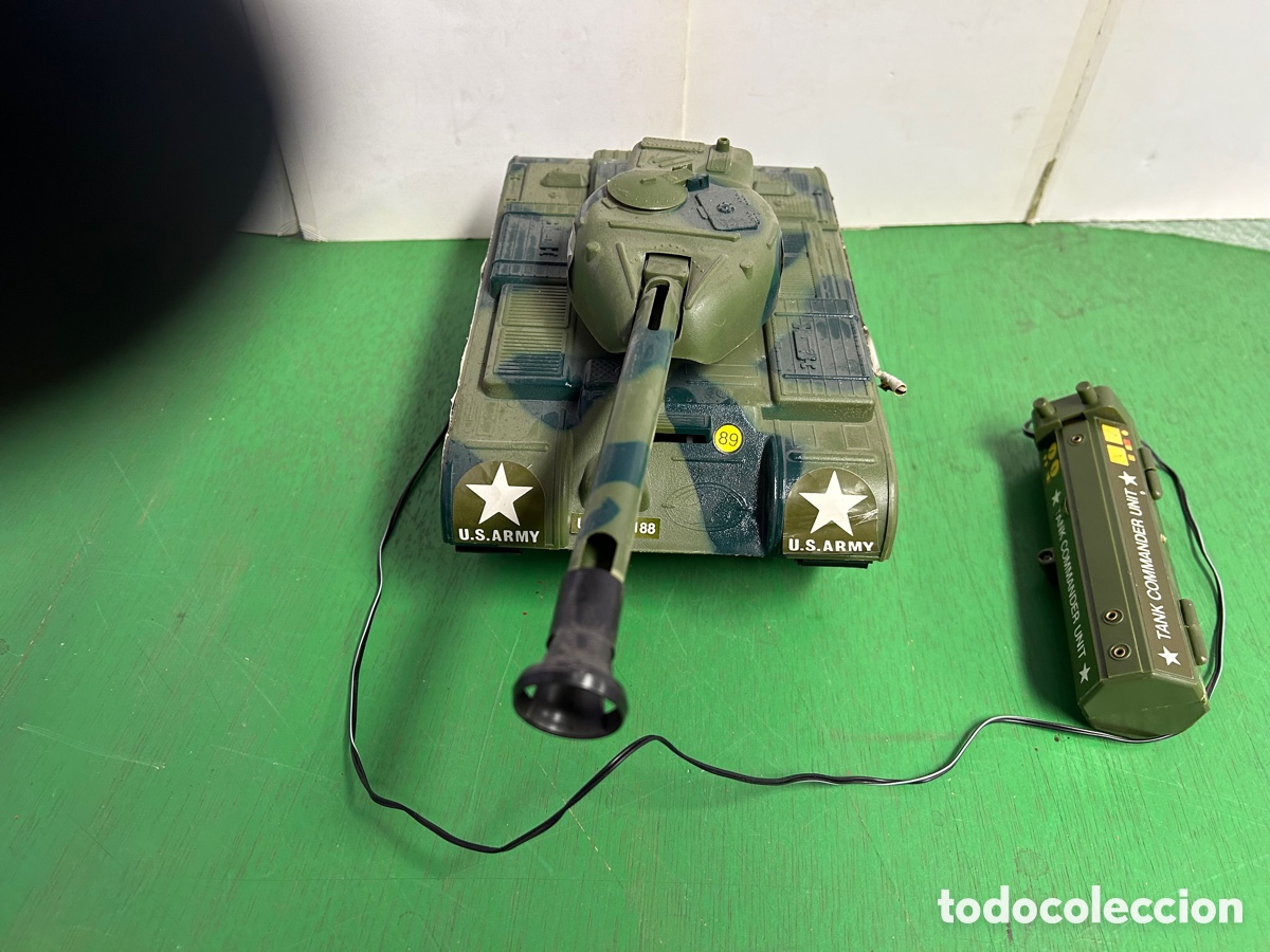 Juguetes antiguos: TANQUE CONDUCIDO EL&Eacute;CTRICO - Foto 5