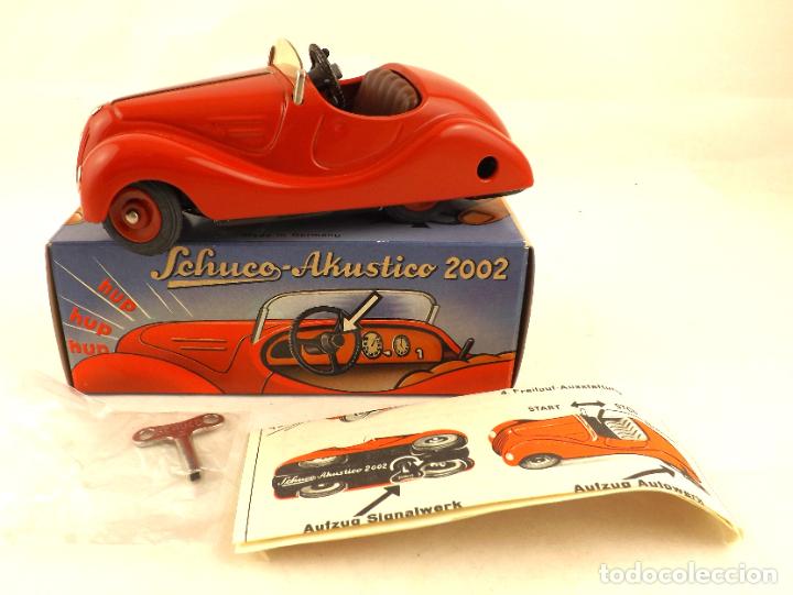 Miniature Schuco Akustico – BMW 2002 Cabriolet – Crème – Métal – Allemagne