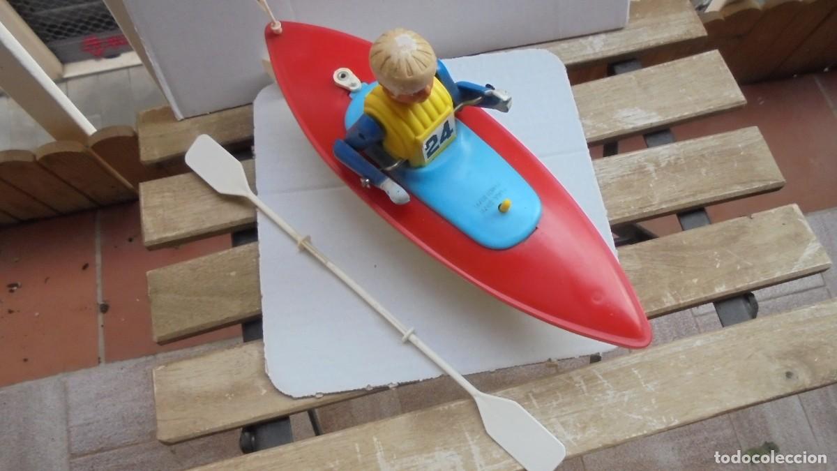 Juguetes antiguos: canoa barco plastico marca gege - Foto 6