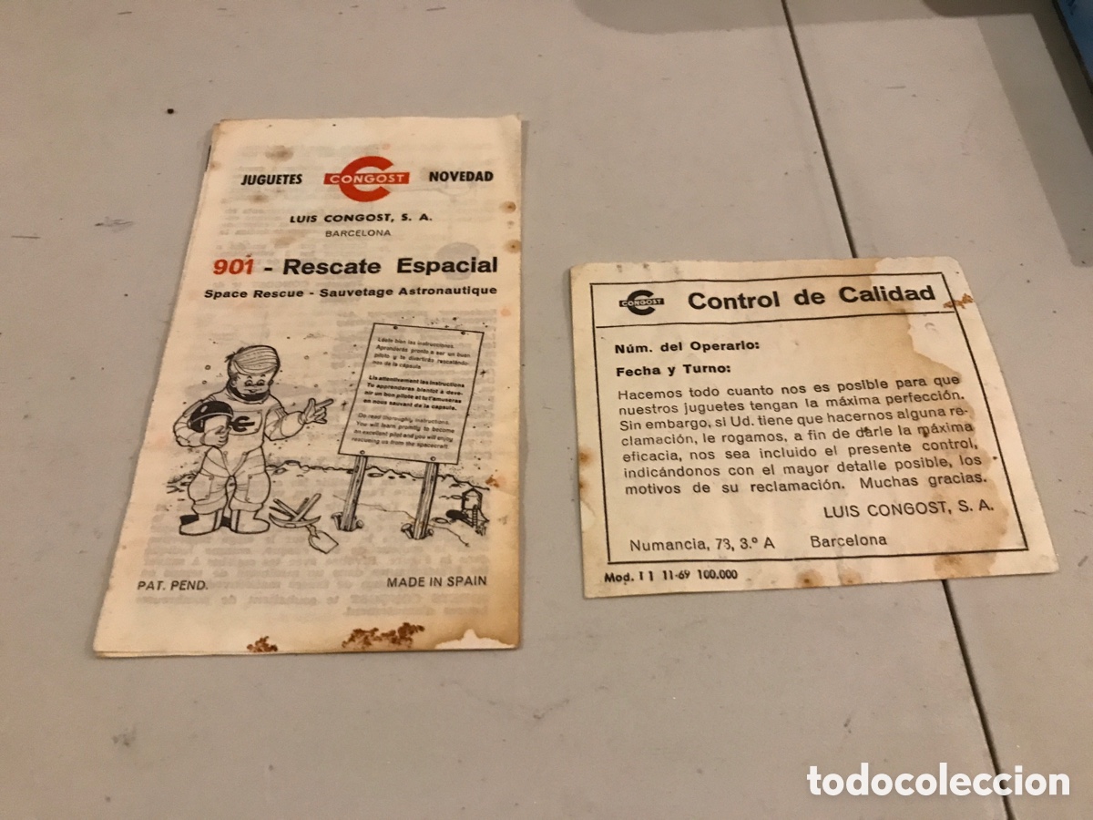 Juguetes antiguos: RESCATE ESPACIAL CONGOST - Foto 7