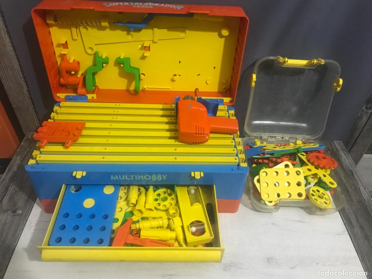 Juguetes antiguos: S&uacute;per Taladro y piezas multihobby de Feber - Foto 1