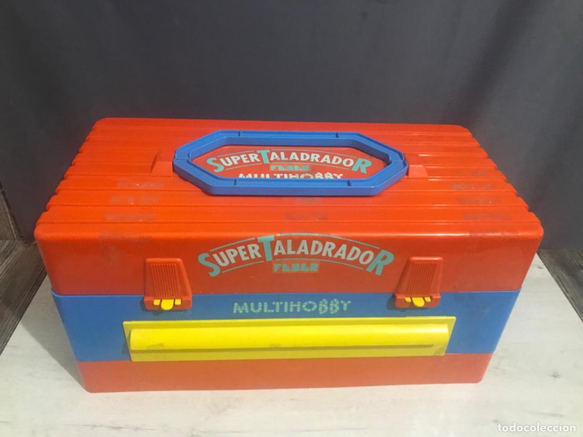 Juguetes antiguos: S&uacute;per Taladro y piezas multihobby de Feber - Foto 12