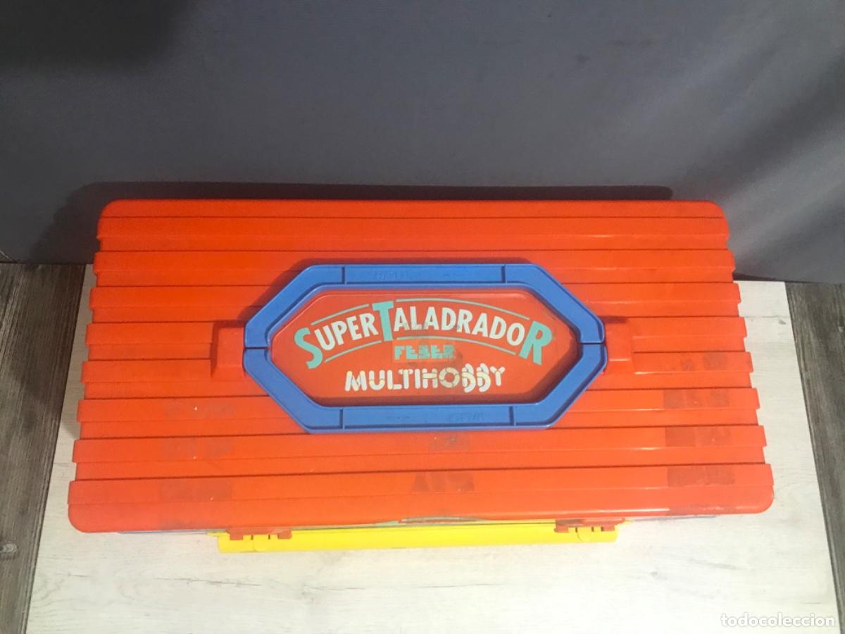 Juguetes antiguos: S&uacute;per Taladro y piezas multihobby de Feber - Foto 13