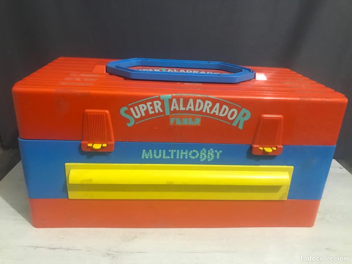 Juguetes antiguos: S&uacute;per Taladro y piezas multihobby de Feber - Foto 14
