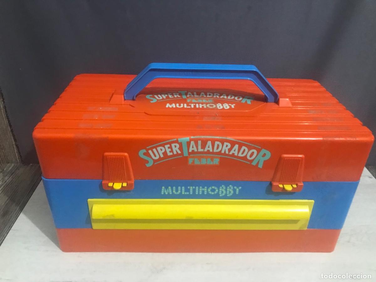 Juguetes antiguos: S&uacute;per Taladro y piezas multihobby de Feber - Foto 15