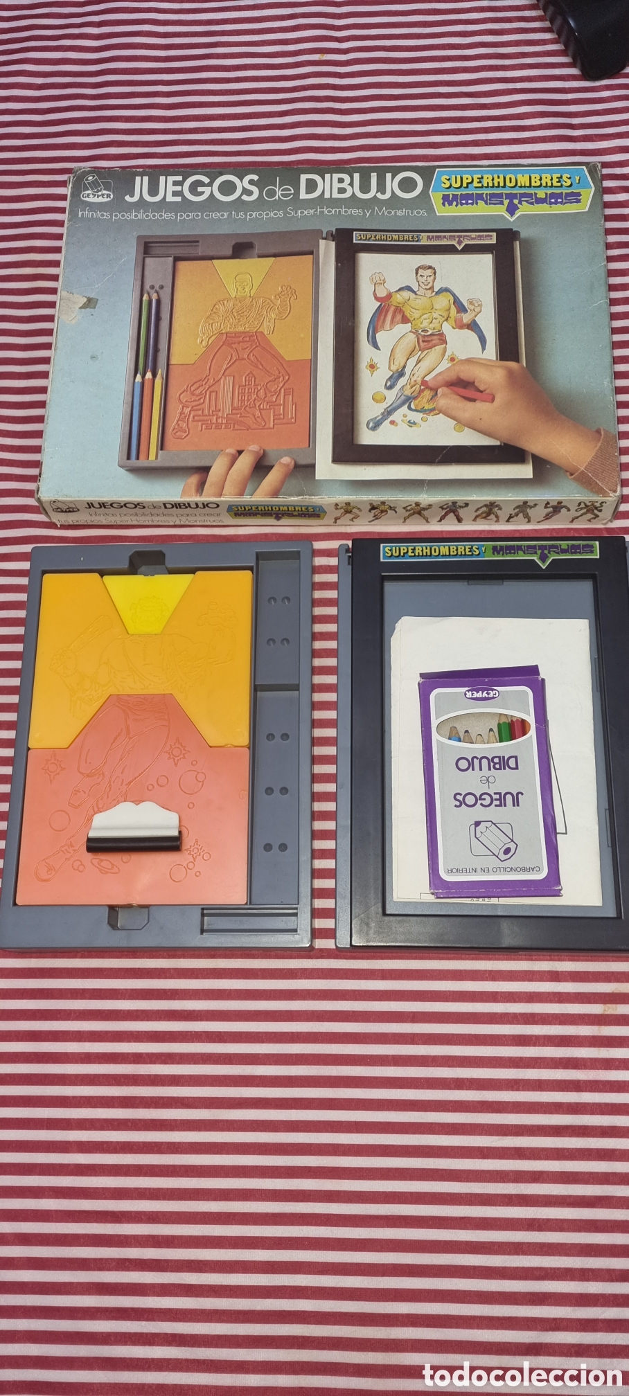 Juguetes antiguos: Geyper dibujo h&eacute;roes y monstruos - Foto 4