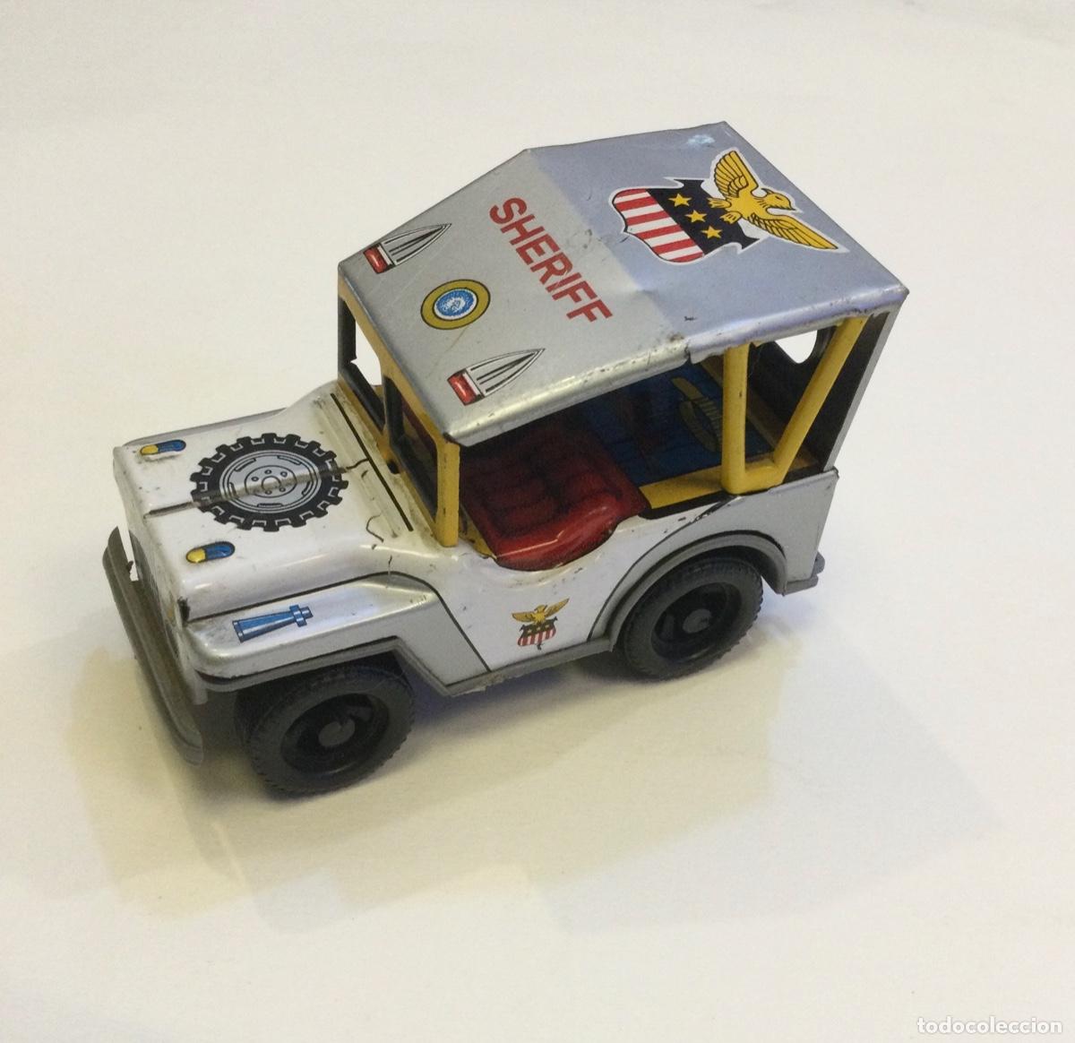 Jouet Ancien JEEP SHERIFF Payva - Tôle Et Plastique - Espagne - Échelle ~1/43