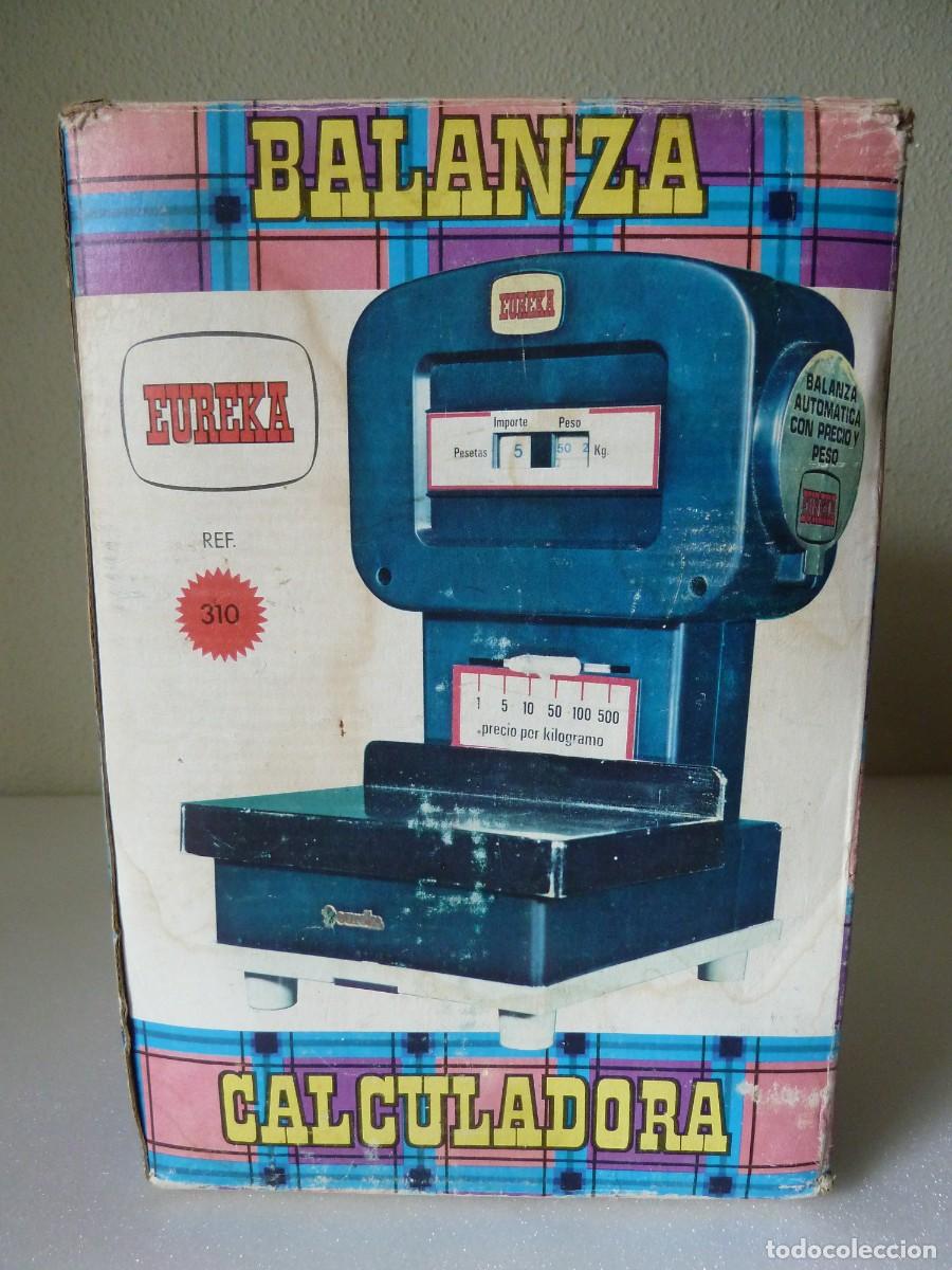 Juguetes antiguos: BALANZA CALCULADORA (REF:310)-EUREKA-MADE IN SPAIN - Foto 2
